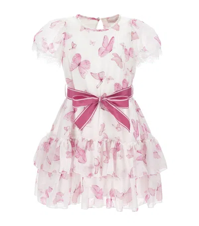 MONNALISA BUTTERFLY PRINT DRESS