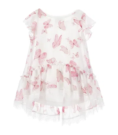 MONNALISA BUTTERFLY PRINT GEORGETTE BLOUSE