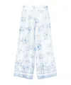 Monnalisa Butterfly-print Trousers In White