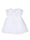 Monnalisa Butterfly Soft-tulle Dress In White