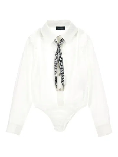 Monnalisa Kids' Button-up Bodysuit In White