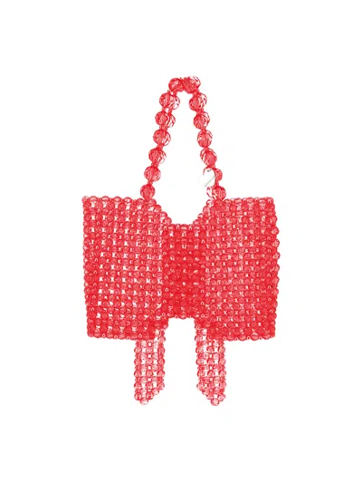 Monnalisa Kids'   Candy Beaded Bag In Red