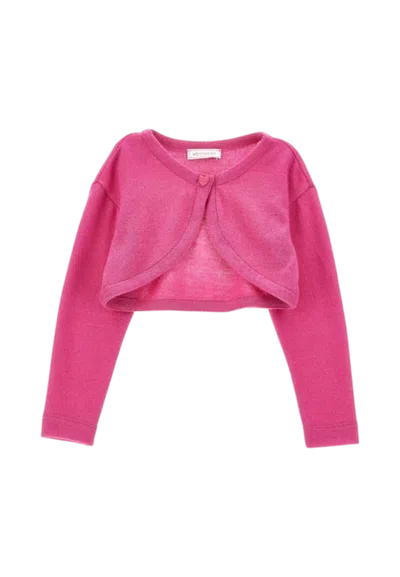 Monnalisa Kids' Cardigan Baby  17bcar_2203 In Pink