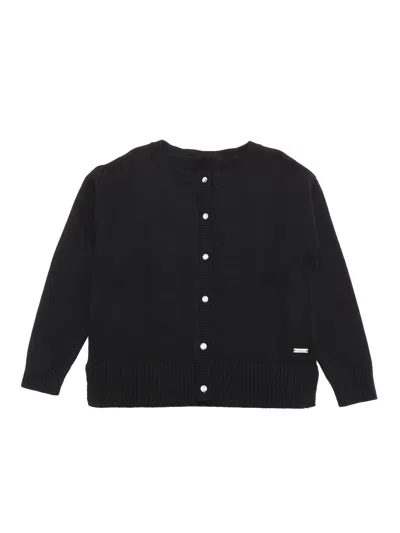 Monnalisa Cardigan Con Spacchi Soft In Red