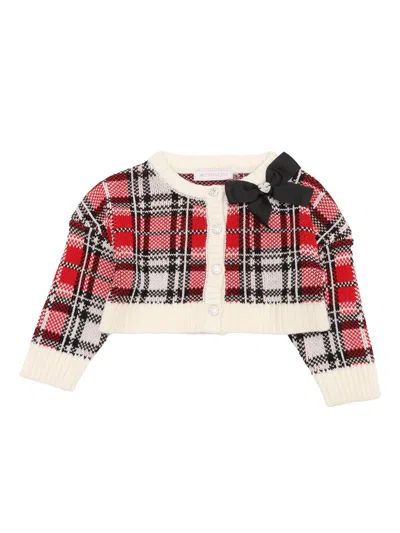 Monnalisa Kids' Cardigan In Red