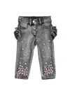 Monnalisa Jeans Grey In Grey