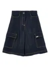 Monnalisa Cargo Trousers In Blue