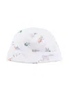 Monnalisa Cartoon-print Cotton Beanie In White