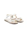 Monnalisa Chain-link Detail 10mm Sandals In White