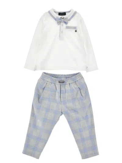 MONNALISA MONNALISA CHECK BOW TIE SET