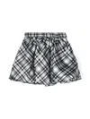 Monnalisa Checked Puffball Miniskirt In 黑色