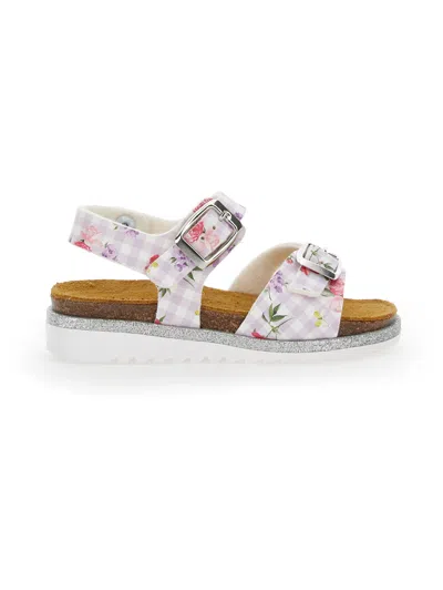 Monnalisa Babies'   Checkered Sandal In Wisteria