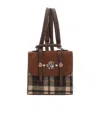 Monnalisa Check-pattern Embroidered Backpack In Brown