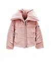 Monnalisa Chenille Padded Jacket In Onion Couture
