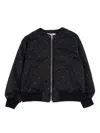 Monnalisa Chic Bomber Jacket In Black