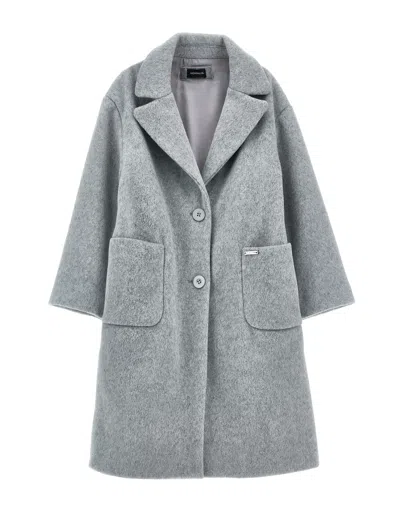 Monnalisa Kids'   Classic Cloth Coat In Grey
