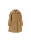 Monnalisa Coat Bambina  17f109_6314 In Brown