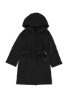 Monnalisa Coat Bambina  796108aj In Black