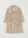 Monnalisa Coat  Kids Color Beige In Neutral
