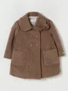 Monnalisa Coat  Kids Color Dove Grey In Brown