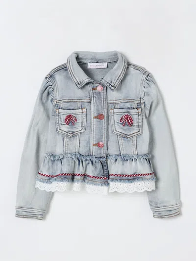 MONNALISA JACKET MONNALISA KIDS COLOR DENIM,G69889028