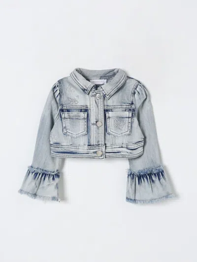 MONNALISA JACKET MONNALISA KIDS COLOR DENIM,G52084028