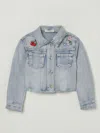 Monnalisa Kids' Cappotto  Bambino Colore Denim