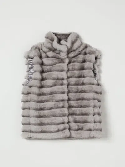 Monnalisa Coat  Kids Color Grey In Gray