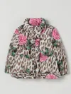 Monnalisa Coat  Kids Color Multicolor In Green