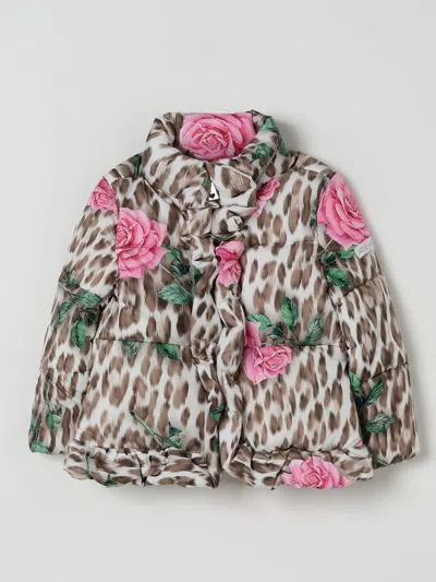 Monnalisa Coat  Kids Color Multicolor In Green