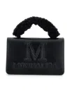 Monnalisa Coated Fabric Bag In Black