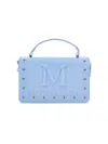 Monnalisa Coated Fabric Folder In Light Blue