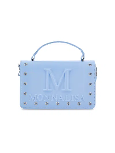 Monnalisa Kids'   Coated Fabric Folder In Light Blue