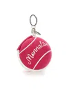 Monnalisa Coated Fabric Headphone Holder In Fuchsia