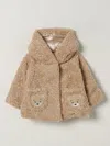 Monnalisa Babies' Coat  Kids Color Beige In Neutral