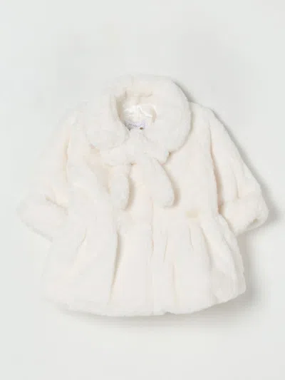 Monnalisa Babies' Coats  Kids Color Yellow Cream In White