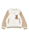 Monnalisa Teddy  Two-tone Sweatshirt In Multi