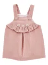 Monnalisa Corduroy Dress In Pink