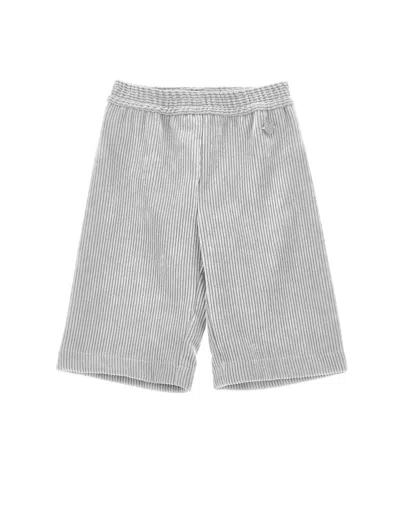 Monnalisa Kids'   Corduroy Palazzo Trousers In Grey