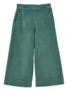 Monnalisa Ribbed Trousers In Green