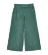 Monnalisa Ribbed Trousers In Green