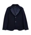 Monnalisa Two-button Jacket In Blue