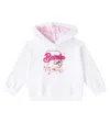 Monnalisa Cotton-blend Hoodie In White