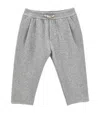 Monnalisa Cotton-blend Sweatpants In Gray