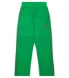 Monnalisa Cotton-blend Track Pants In Green