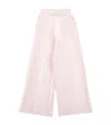 Monnalisa Cotton-blend Trousers In Pink