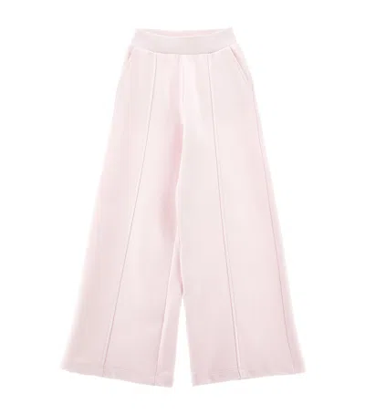 Monnalisa Kids' Cotton-blend Trousers In Pink