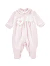 MONNALISA MONNALISA  COTTON CHENILLE PLAYSUIT