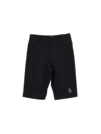 Monnalisa Kids'   Cotton Cycling Trousers In Black