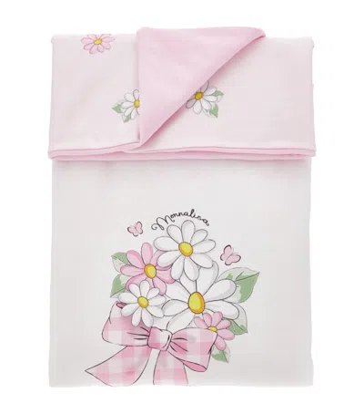 Monnalisa Cotton Floral Blanket